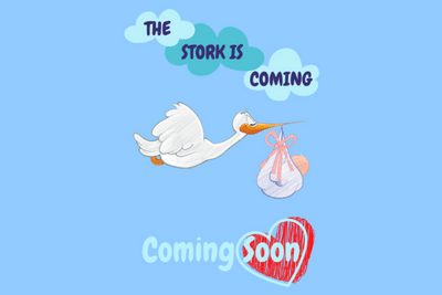 Stork is coming - coming soon menu